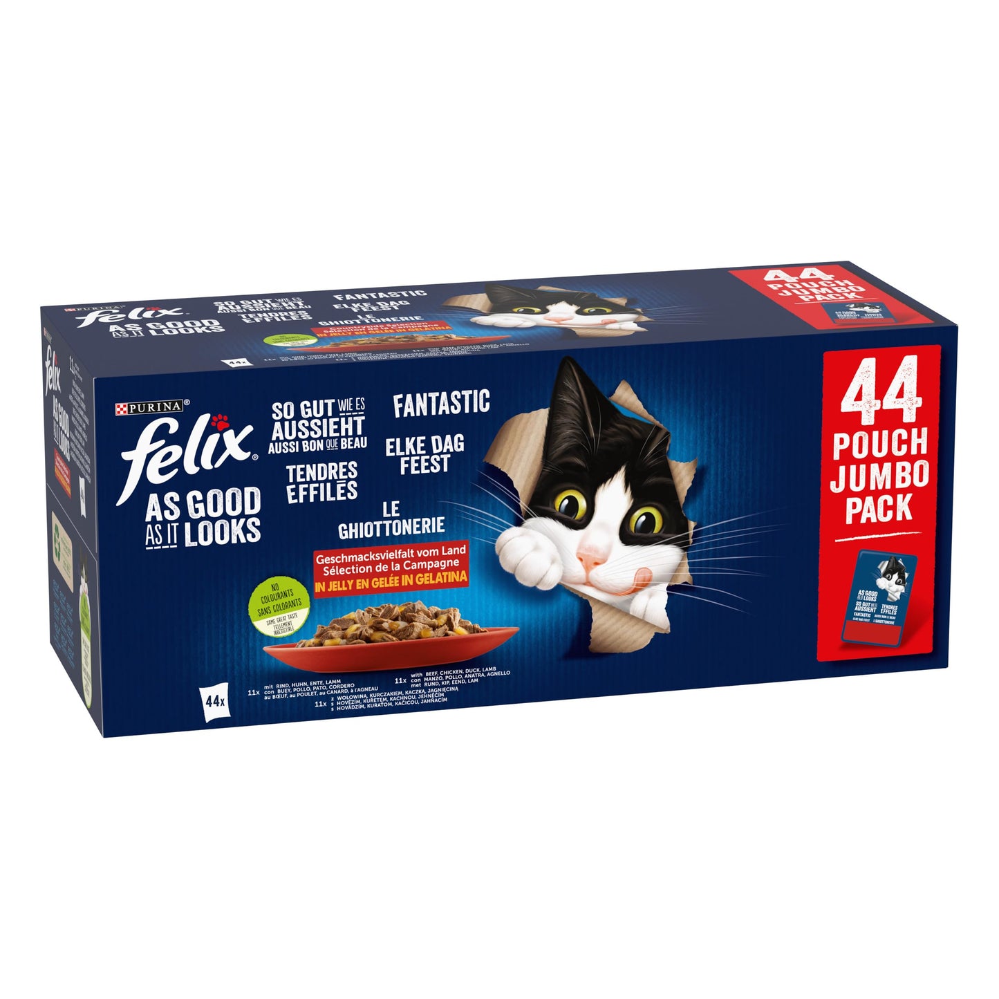 FELIX FANTASTIC Mix smaków w galaretce (44x85g)